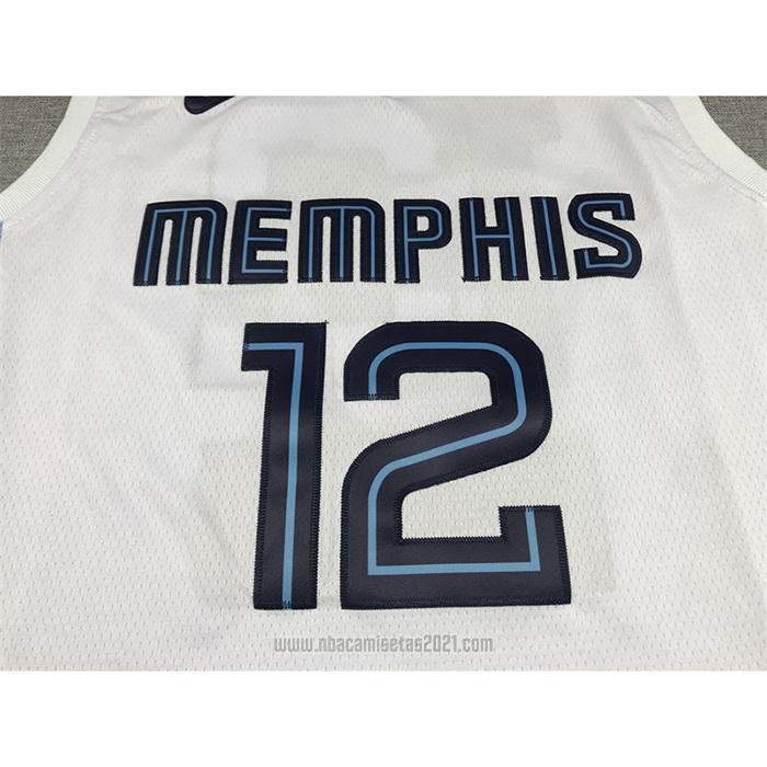 Camiseta Memphis Grizzlies Ja Morant #12 Association 2022-23 Blanco